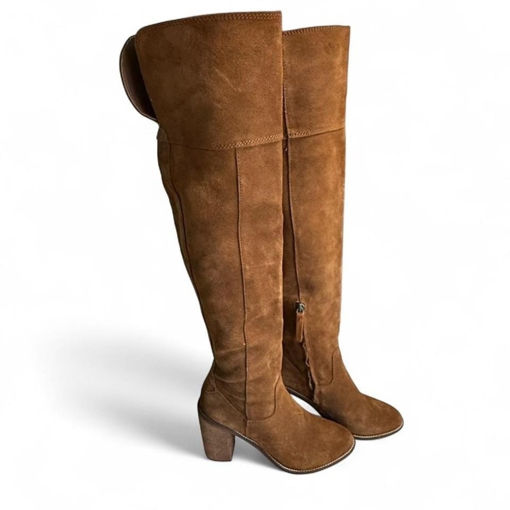 Steve Madden Palisade Brown Suede Knee-High Boots | Women's 7B